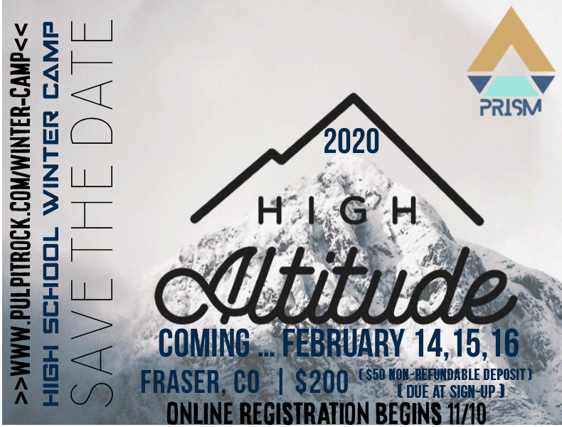 High Altitude - Save the Date High Altitude - Save the Date